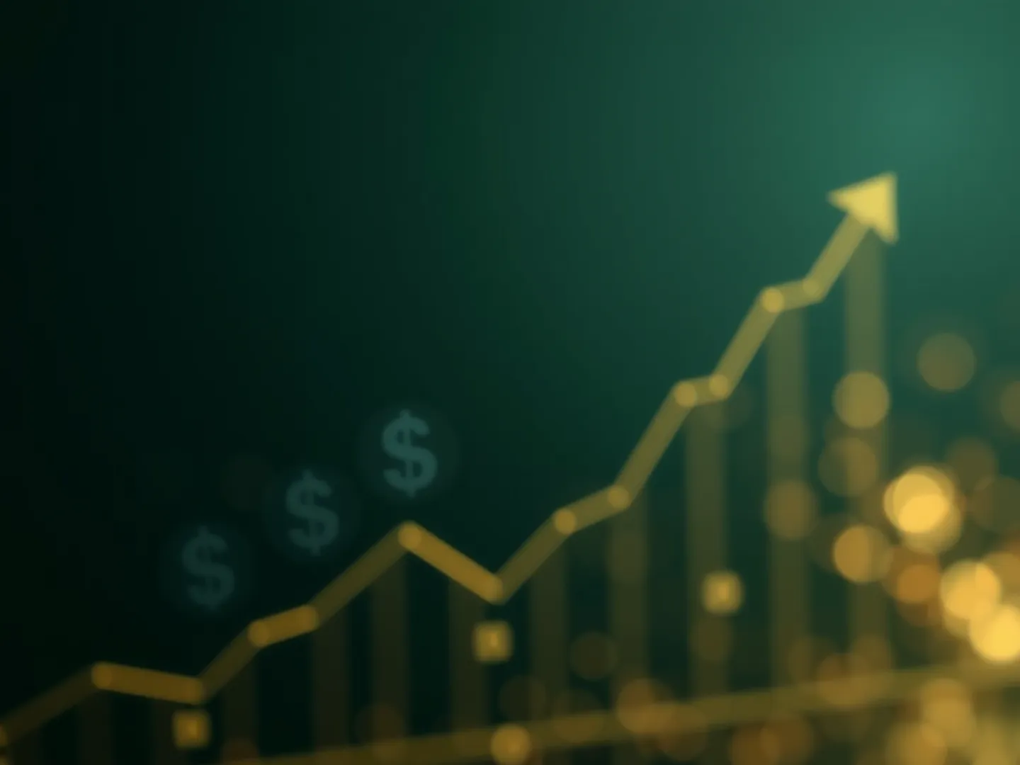 Financial growth chart background